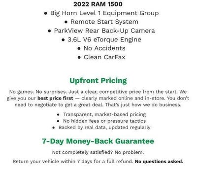 2022 RAM 1500 Big Horn