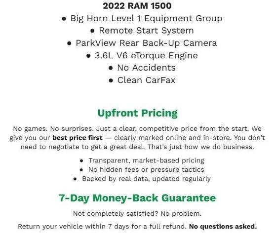 2022 RAM 1500 Big Horn