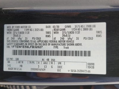 2020 Ford F-150 LARIAT