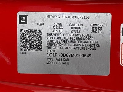 2021 Chevrolet Camaro ZL1