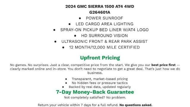 2024 GMC Sierra 1500 AT4