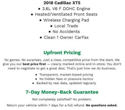 2018 Cadillac XT5 Premium Luxury AWD