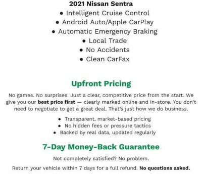 2021 Nissan Sentra SV Xtronic CVT