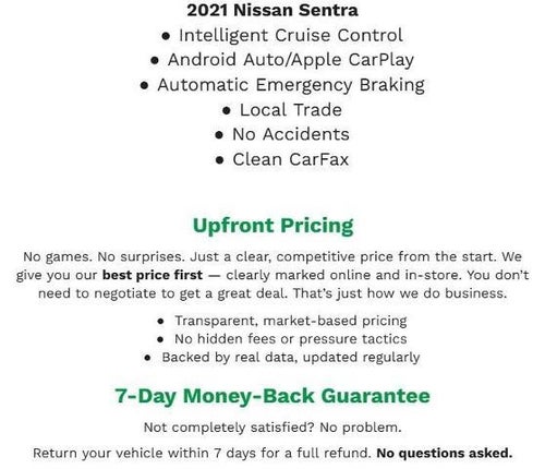 2021 Nissan Sentra SV Xtronic CVT