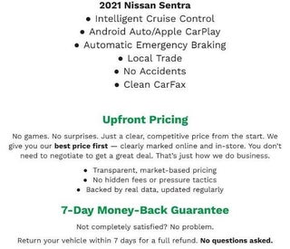 2021 Nissan Sentra SV Xtronic CVT