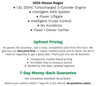 2025 Nissan Rogue SV Intelligent AWD